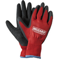 Red & Black Palm Dipped Gloves